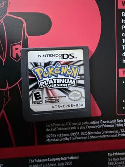 Pokémon Platinum Version Nintendo DS Cartridge