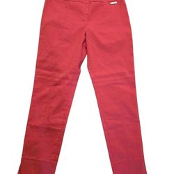 Tory Burch Designer Coral Ankle Dress Pants Trousers Side Zip Size 4