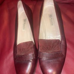 Novella Burgundy Leather Shoes