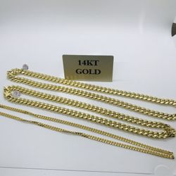 Brand new! 14K Gold Miami Cuban Links