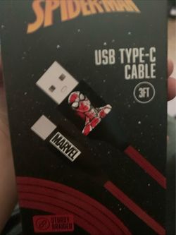 Marvel Spider-Man USB Type-C Cable 3ft