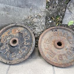 Pair of 45 steel plates