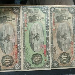 1914_1916 Revolutionary Peso Notes$$ 45.00 For All