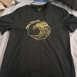 MEN'S ARMANI EXCHANGE EAGLE GOLD TEE