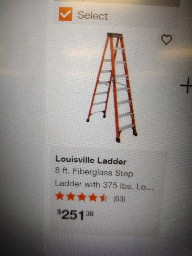 Louisville 8 Foot High Ladder.