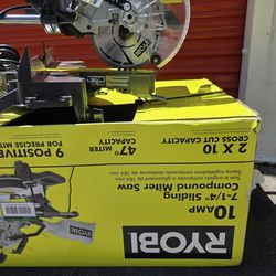 Ryobi sliding compound miter saw 7-1/4 new