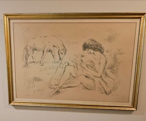 signed limited edition lithograph by  Marcel Vertès