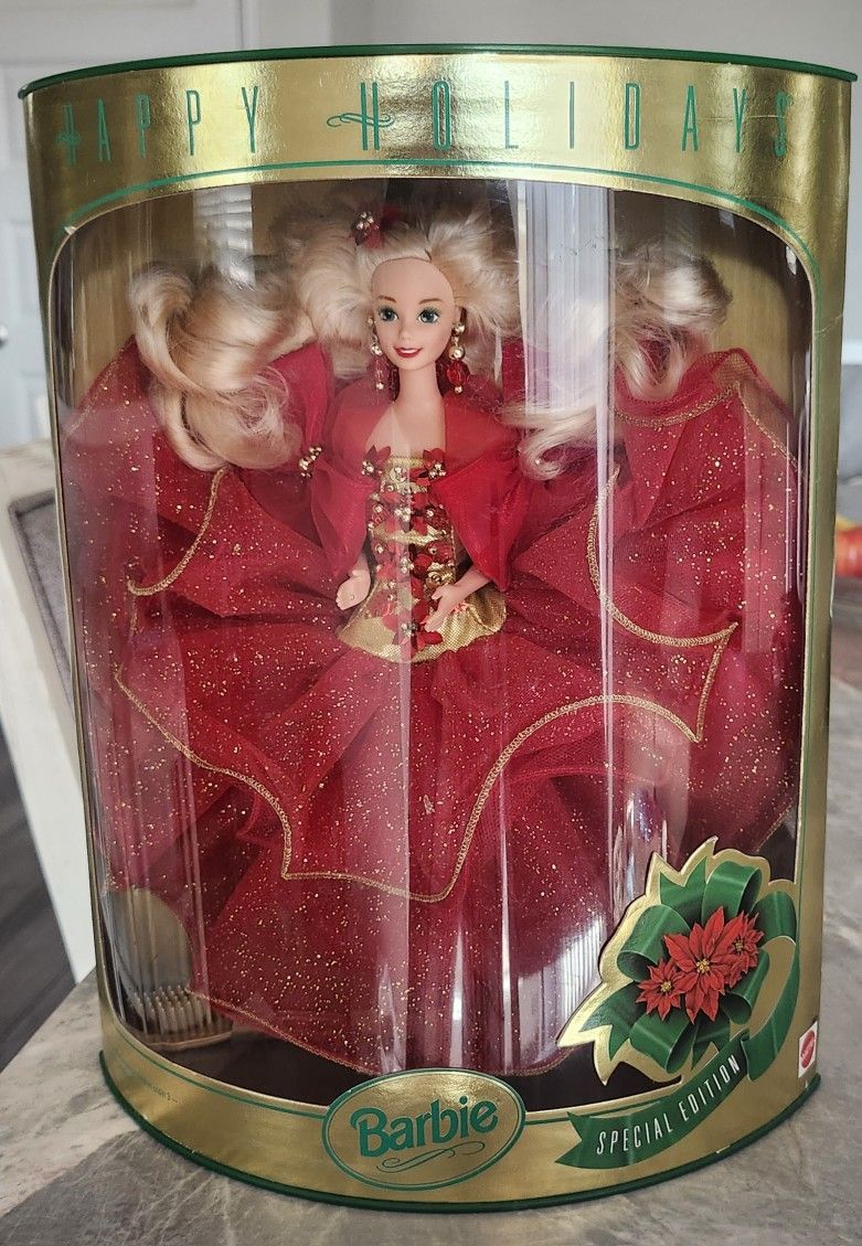 1993 Happy Holidays Special Edition Hallmark Barbie Doll Mattel 10824