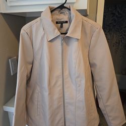 Large Woman's Faux Leather Jacket 