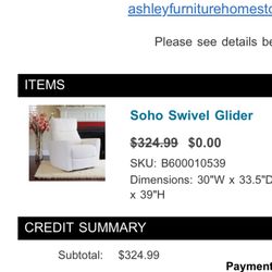 Soho Swivel Glider 