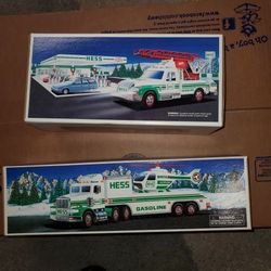 2 Brand New Hess Trucks 1994 & 1995