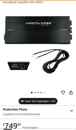 HUGE DEAF BONCE 4000RMS watts half ohm stable mono amp - $500