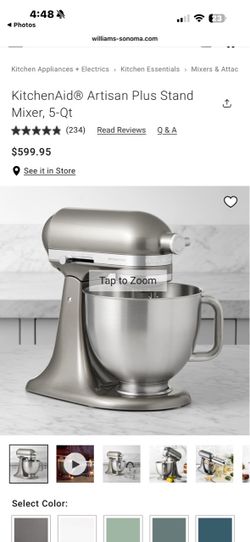 KitchenAid Commercial Stand Mixer with Stainless Steel Bowl and Attachments