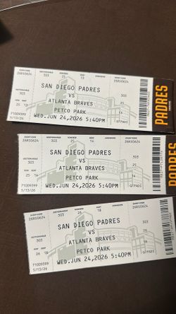 Padres VS Braves section 303 & 305
