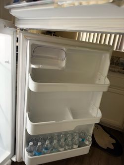 White Refrigerator Door with Shelves