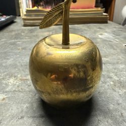 Vintage Brass Apple Bell