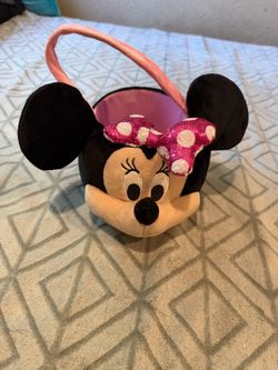 Disney Minnie Mouse Plush B Halloween basket