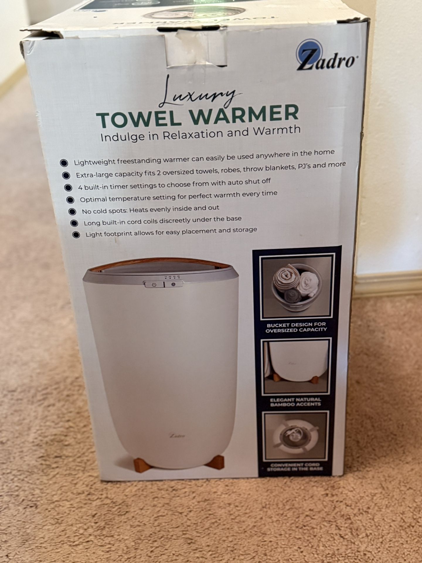 Zadro Luxury Towel Warmer In Used Excellent Condition