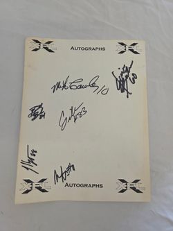 XFL NFL 2000 LAS VEGAS RAIDERS Autographed signed