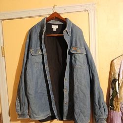 VINTAGE  CARHARTT DENIM JACKET SIZE 2XL 