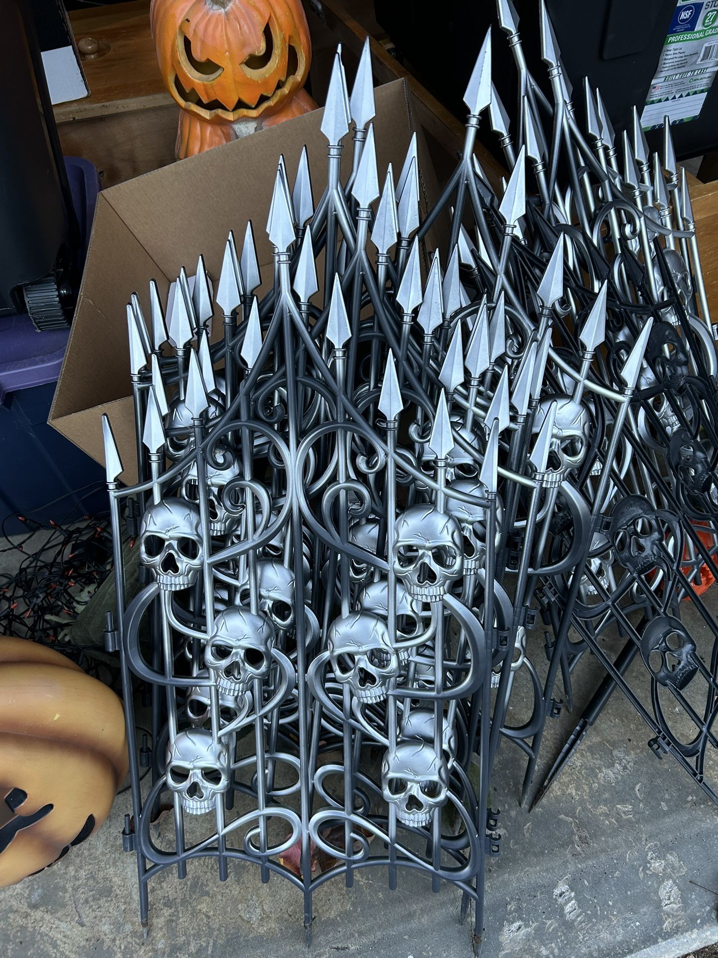 Halloween graveyard fences
