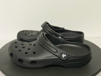Black unisex crocs clogs shoes