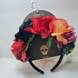 Spirit Halloween Day of the Dead Flower Headband