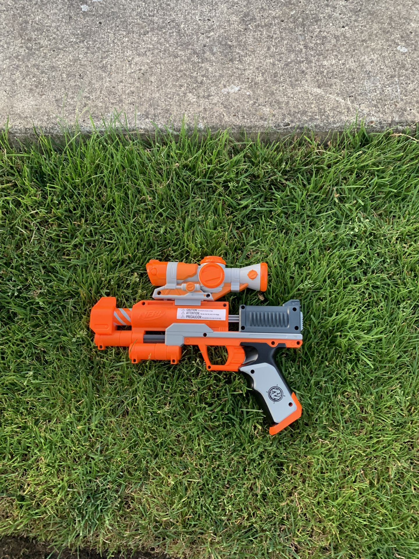 Nerf gun .