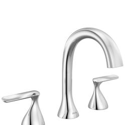 Delta Bonacci Two Handle Widespread Bathroom Faucet in Lumicoat Chrome