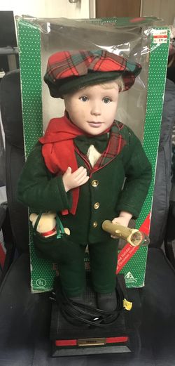 Vintage Christmas Holiday Animated Lighted Soilder Boy Figurine 