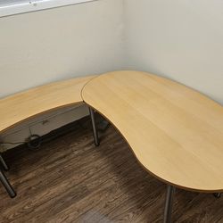 Danish Desk With Detachable Side Table