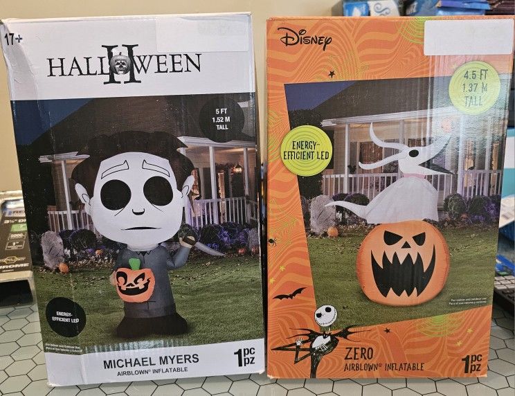 Halloween Inflatables Decorations Michael Myers and Zero