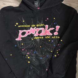 Black Man Sp5der Hoodie Like New (authentic)