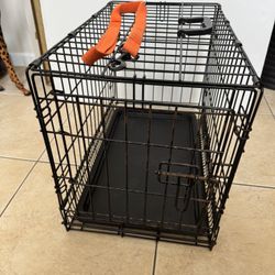 Small Dog Crate Folding with Dog Leash 