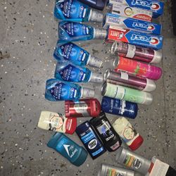 Deodorant, Toothpaste, Shave Gel, And Mouth Wash