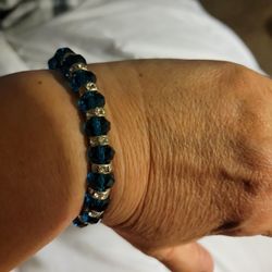 Bead  Clear and turquoise Color Beads 