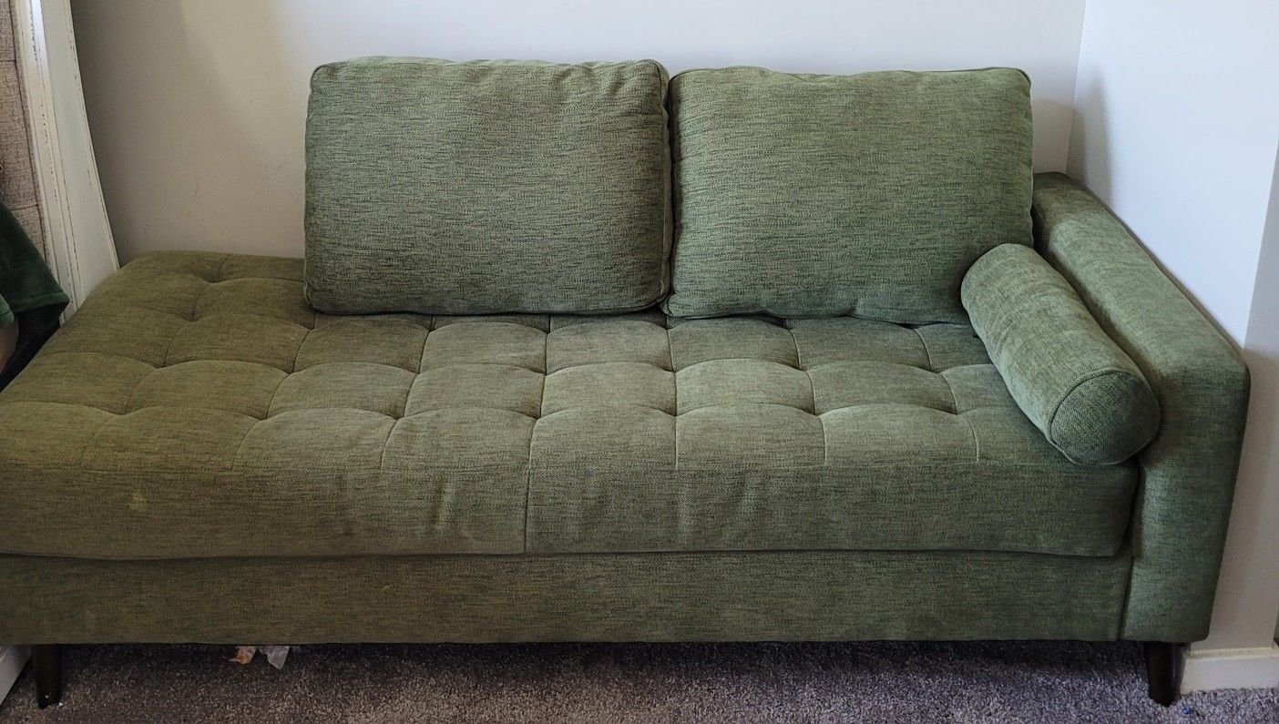 Moving Sale! Bixler Tufted Olive 3-Piece Set — Sofa, Loveseat & Chaise (35% Off Retail!)
