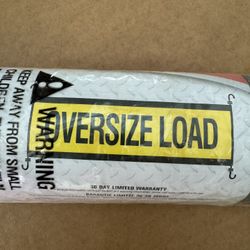 Oversize Load Sign Transport Pilot Car Towing Boat