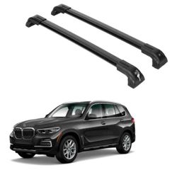 ERKUL Heavy Duty 220lbs Roof Rack Cross Bars for BMW X5 G05 2019-2026 | Solid Metal Mounts | Aluminum Crossbars with Anti Theft Lock for Rooftop - Com