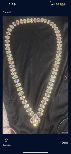 Vintage Indian Temple Style Necklace– Statement Bridal Jewelry – Colorful & Ornate