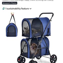 Double Pet Stroller 