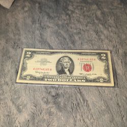 1963 $2 Red Seal- ($15)