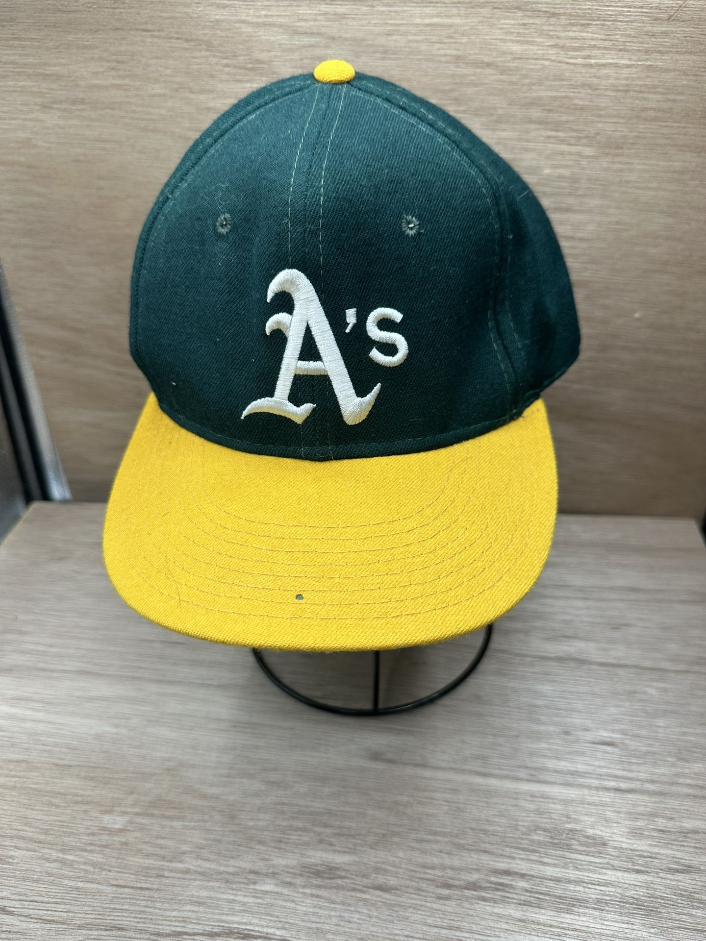 Vintage Oakland Athletics A's New Era Made USA Fitted Hat 5950 Pro Model 7 3/4
