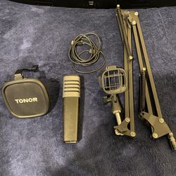 Tonor Microphone With Arm Mount (needs Clamp) 