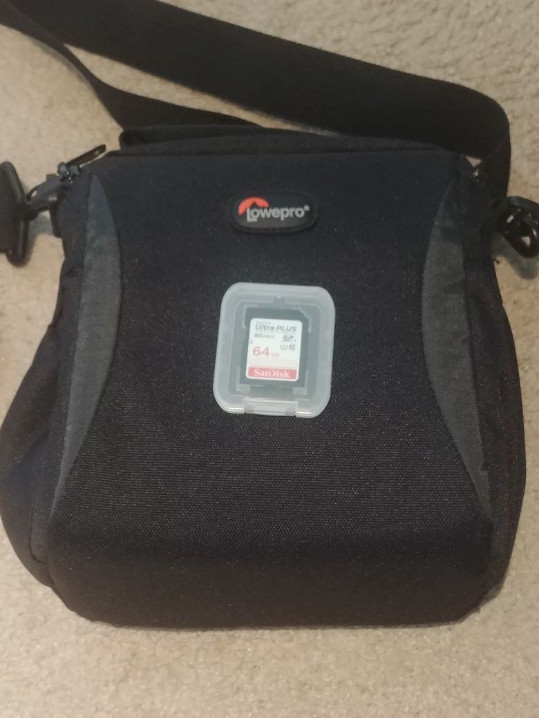 Camera Bag & 64gb SanDisk Memory Card