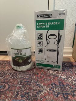 New Chapin 20000 Lawn & Garden Sprayer and Natural Elements Weed Killer