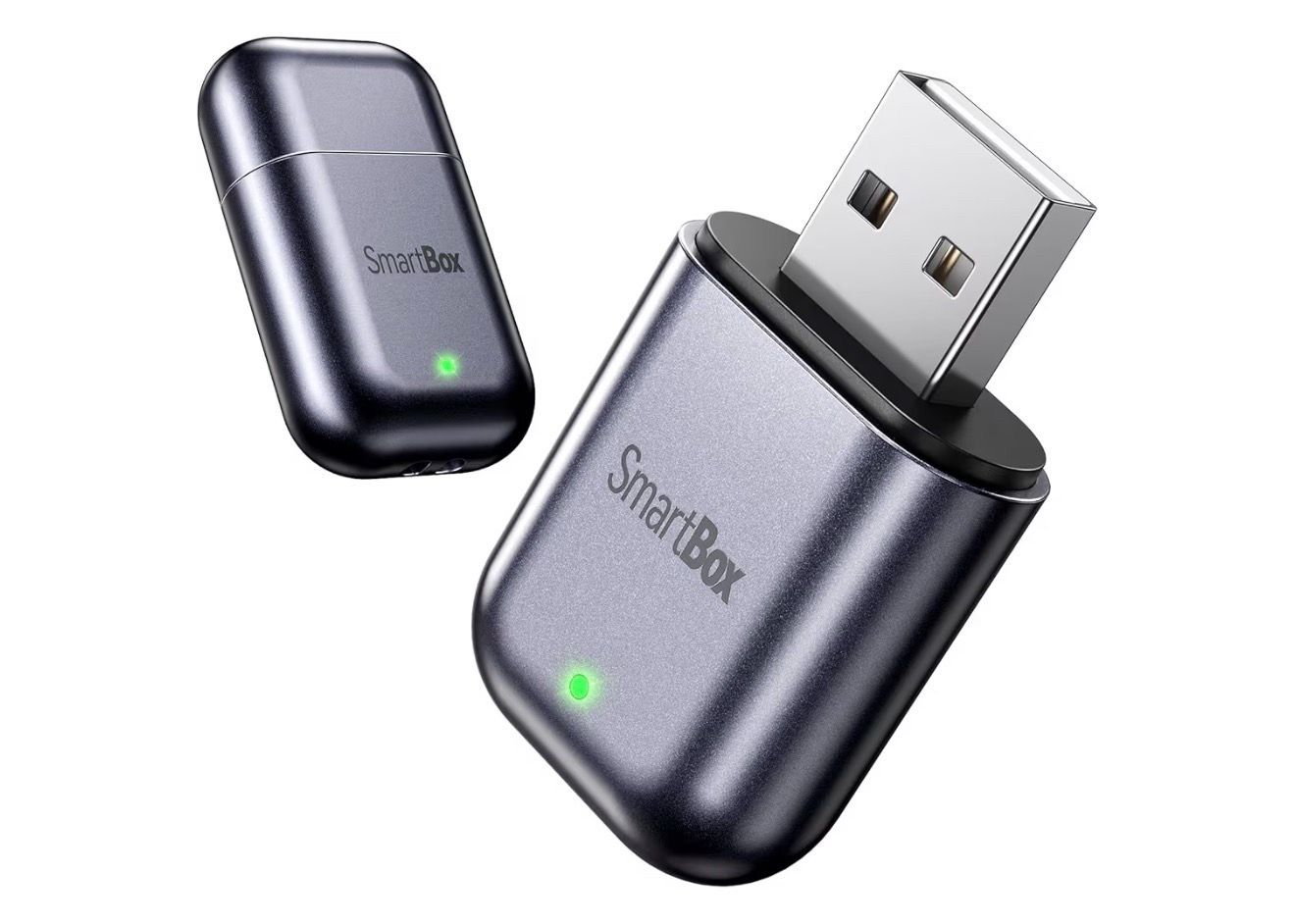 Burnt Sugar Wireless Carplay Adapter for iPhone 2026 Upgraded, Ultra-Mini USB Design for Apple Car Play Convert Wired to Wireless, Stable Low-Lag GPS