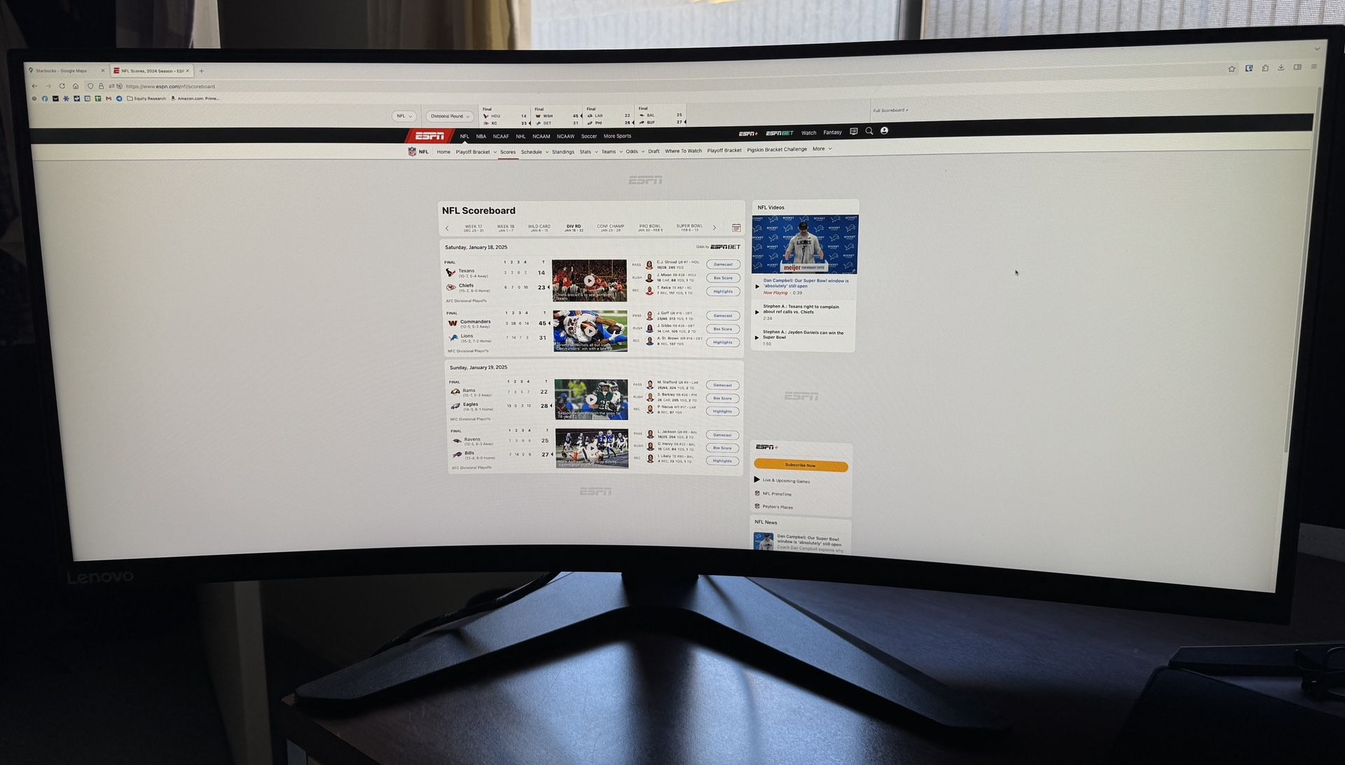 Lenovo 34” Curved Gaming Monitor 3440x1440