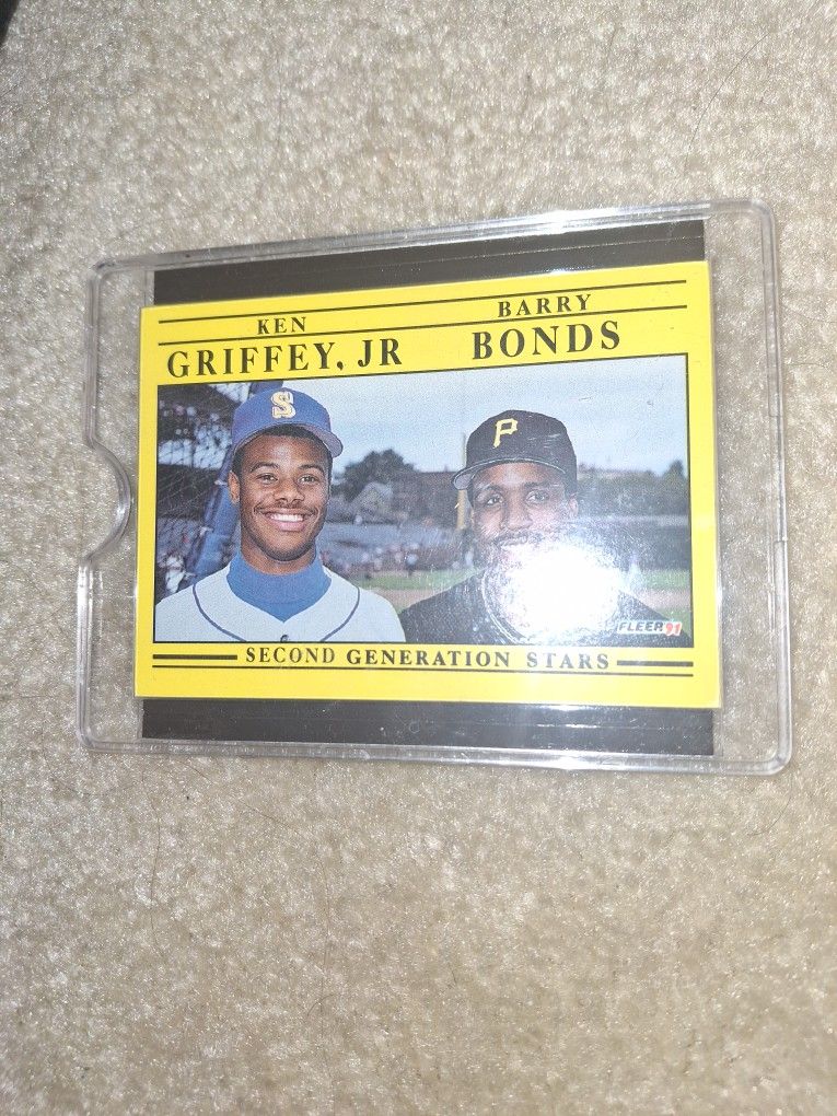 1991 Fleer - Second Generation Stars Insert *Ken Griffey Jr. & Barry Bonds*