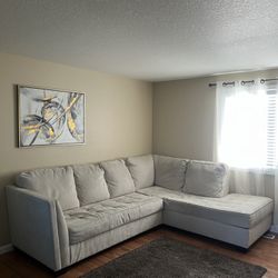 Sectional sofa with ottoman + chaise